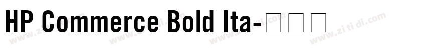 HP Commerce Bold Ita字体转换